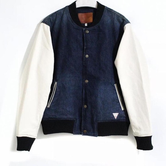 Guess Jackets Coats Aap Rocky X Guess Varsity Jacket Poshmark